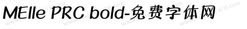 MElle PRC bold字体转换
